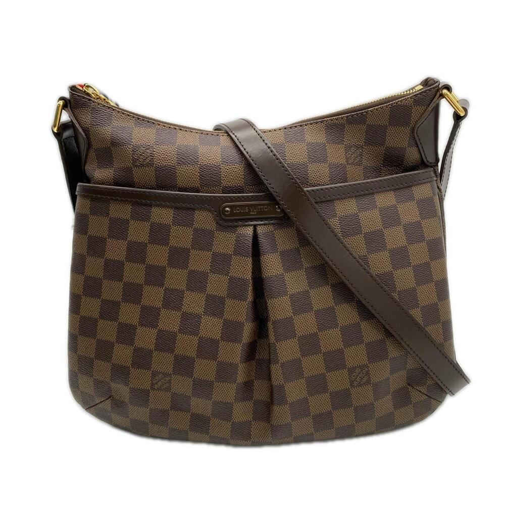 LOUIS VUITTON Damier Bloomsbury PM N42251 Shoulder Bag Brown Beige PVC Leathe...